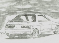 Wallpapers Art - Pencil RX7 FC 3S (arrire)