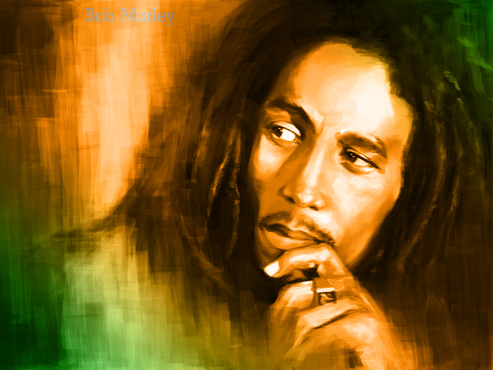 Fonds d'cran Musique Bob Marley Bob marley paint