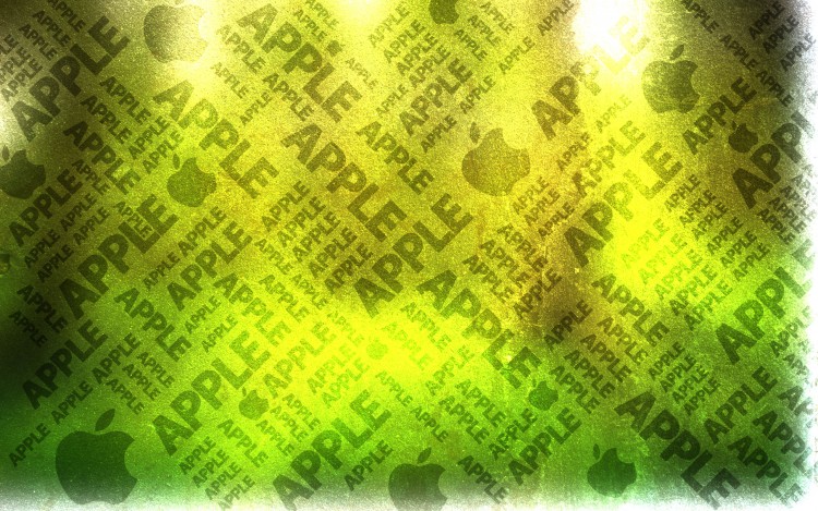 Fonds d'cran Informatique Apple green