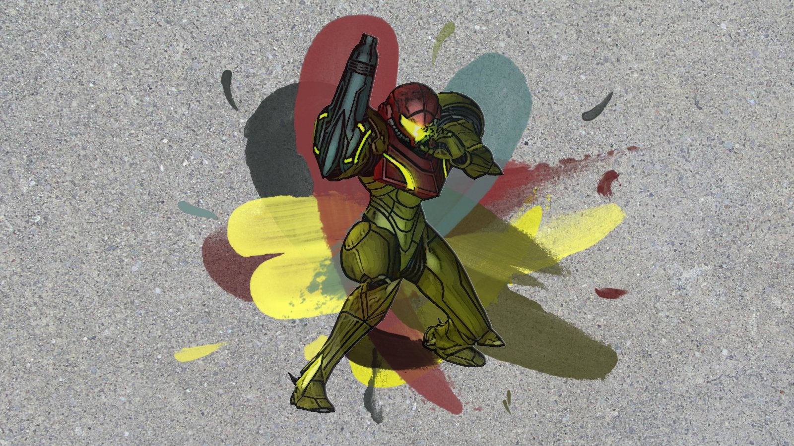 Fonds d'cran Jeux Vido Metroid Other M Samus Painting