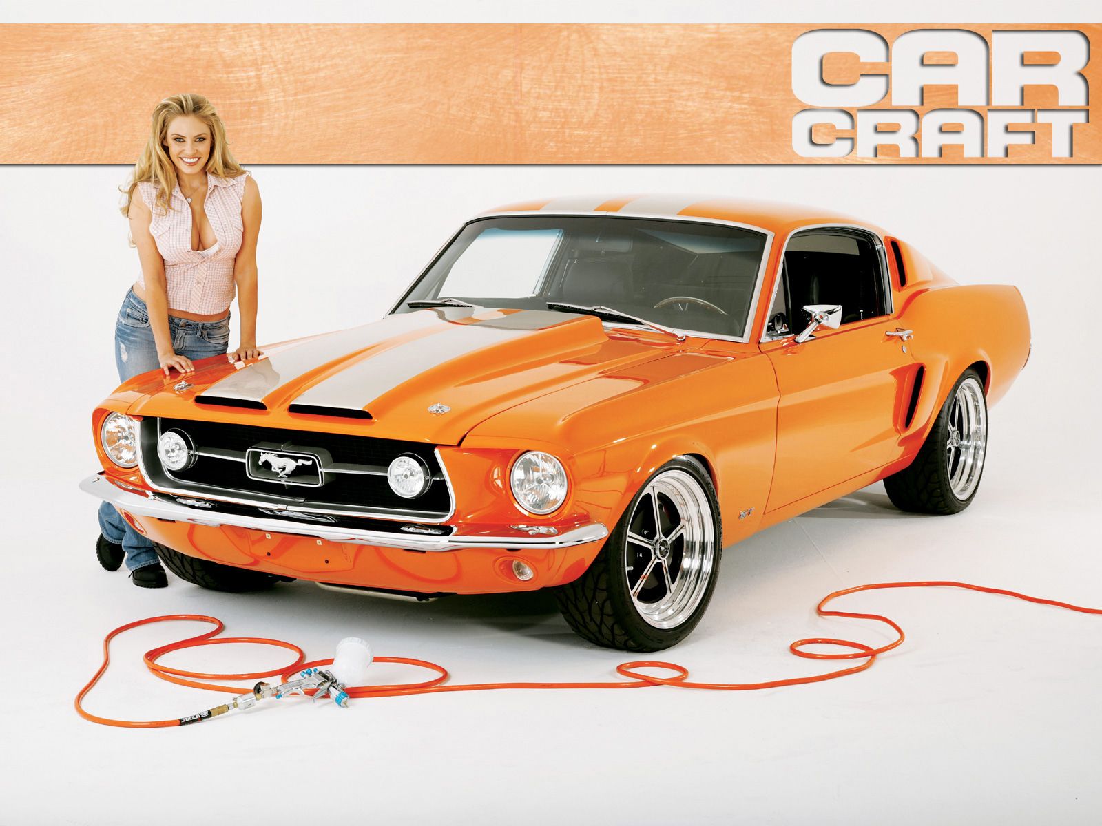 Wallpapers Cars Girls and cars ford mustang