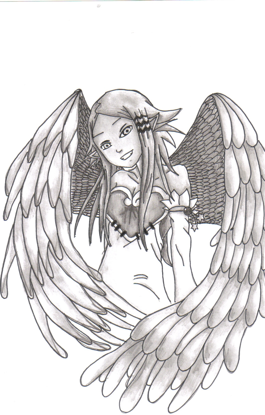 Wallpapers Art - Pencil Fantasy - Angels ange