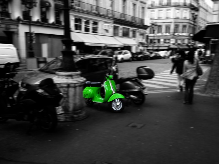 Fonds d'cran Motos Scooters Be Green