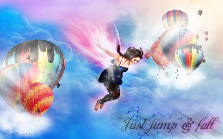 Wallpapers Digital Art Dreams Just jump & fall