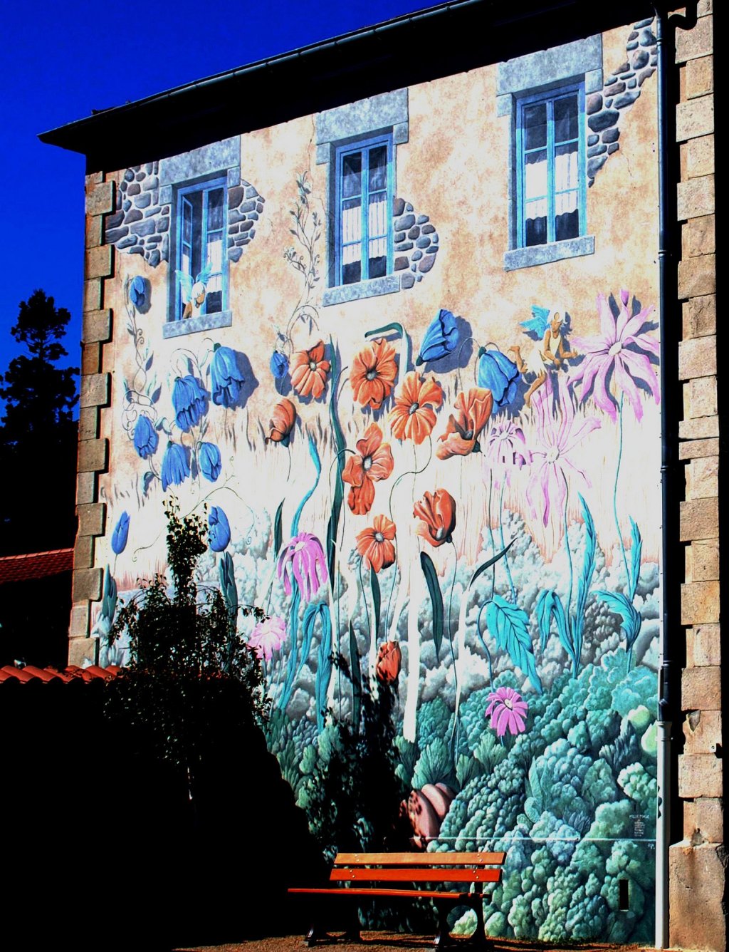 Fonds d'cran Constructions et architecture Maisons Jolie fresque 