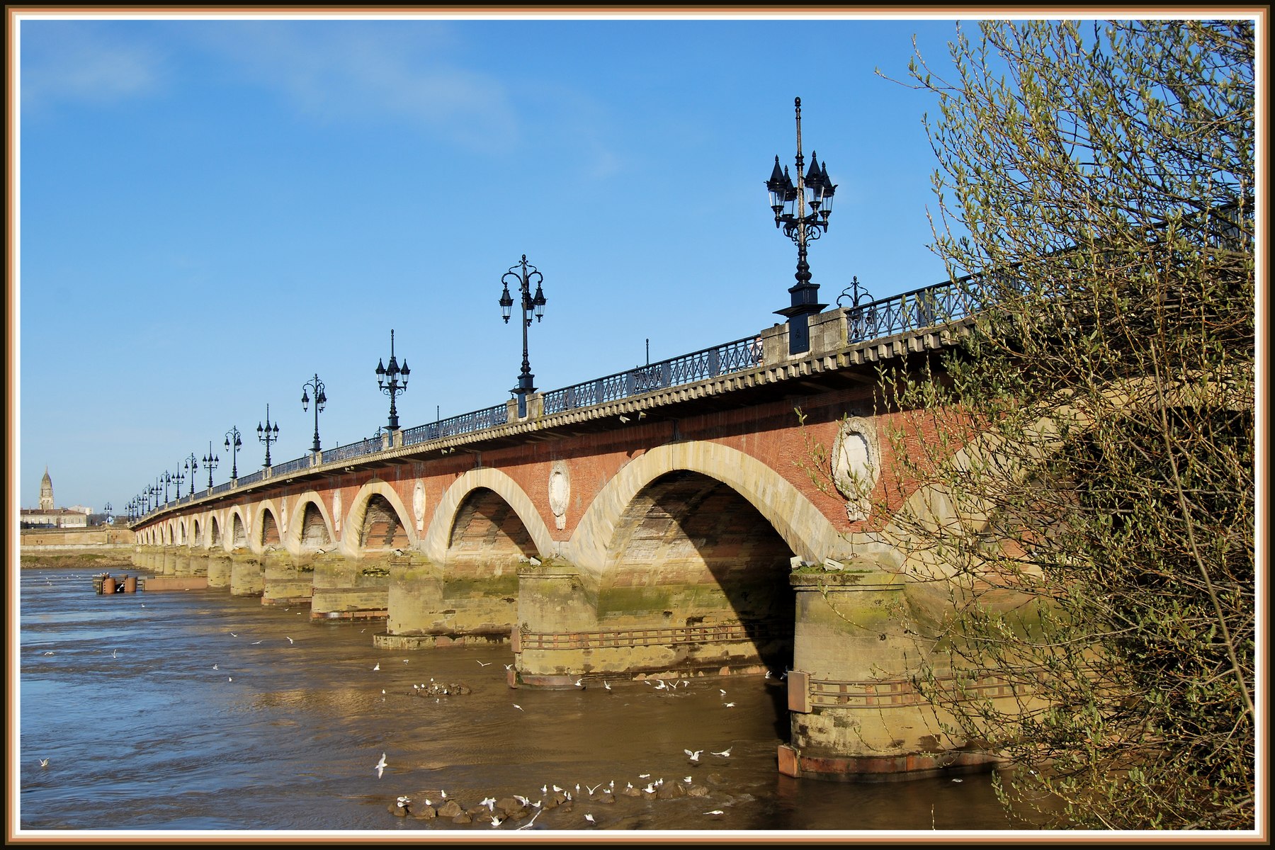 Wallpapers Constructions and architecture Bridges - Aqueduct Bordeaux - Le pont de pierres