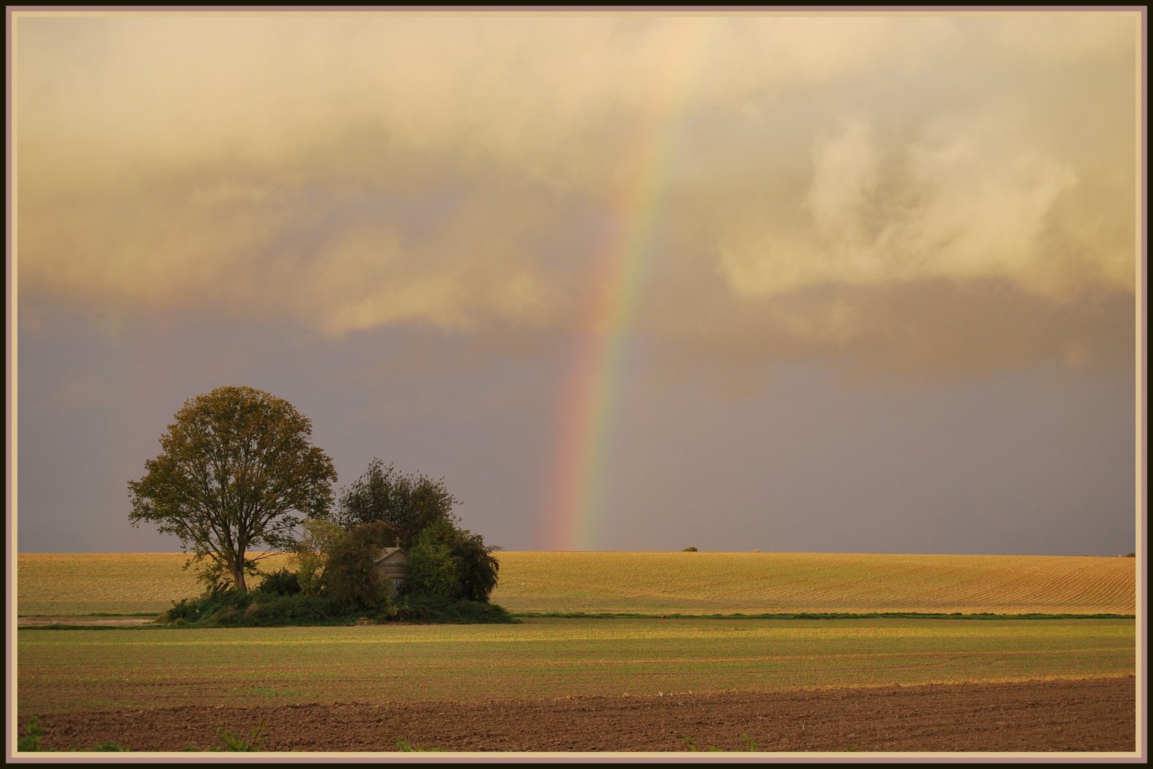 Fonds d'cran Nature Arcs-en-ciel Orage