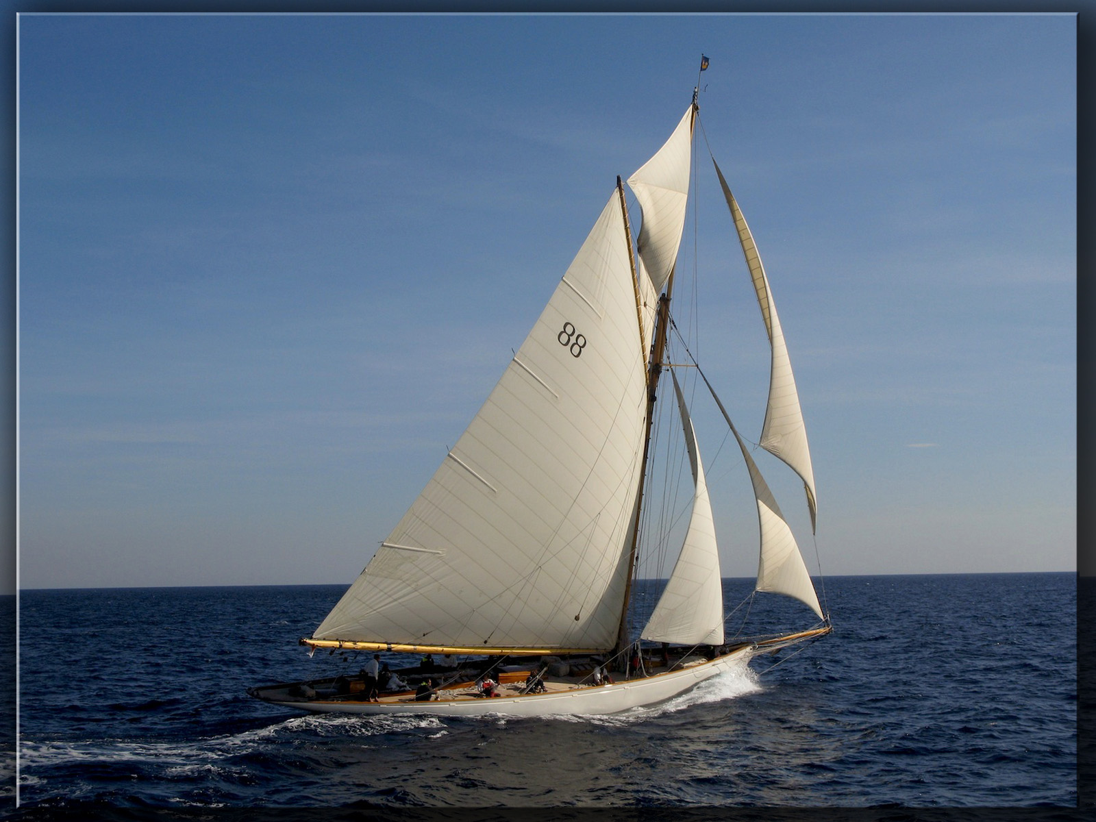 Fonds d'cran Bateaux Voiliers Moonbeam III , William Fife, cotre aurique, 1903.