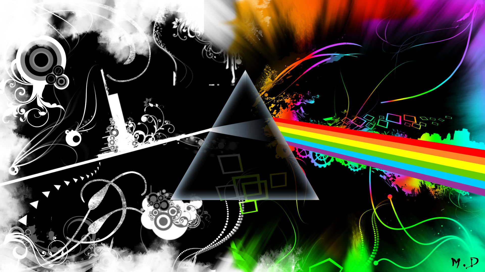 Fonds d'cran Musique Pink Floyd logo Pink Floyd Remix