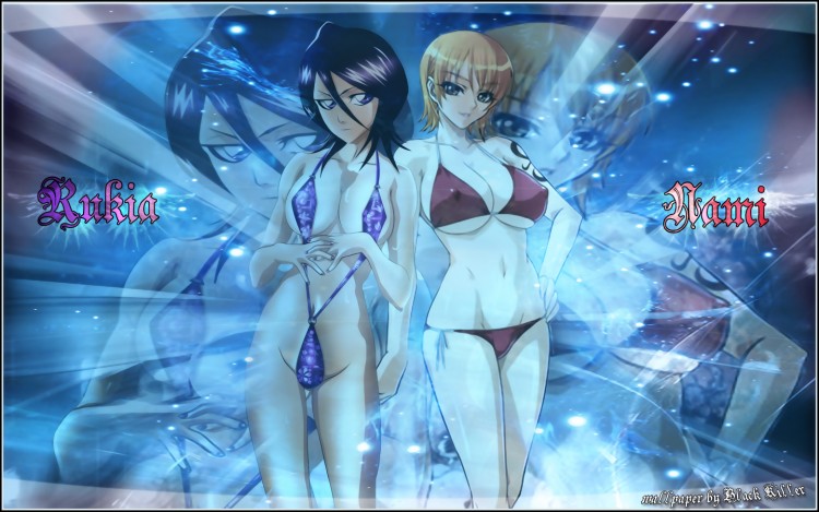 Fonds d'cran Manga One Piece Rukia & Nami