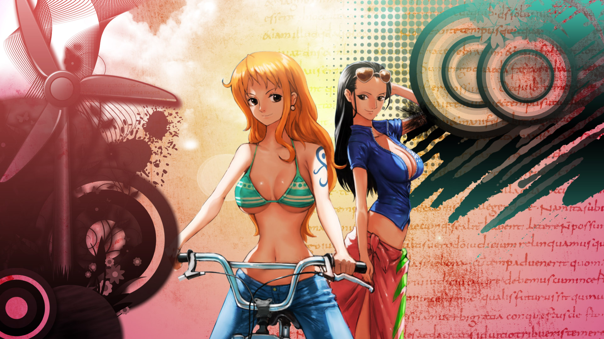 Fonds d'cran Manga One Piece one piece - Nami & Robin new look 