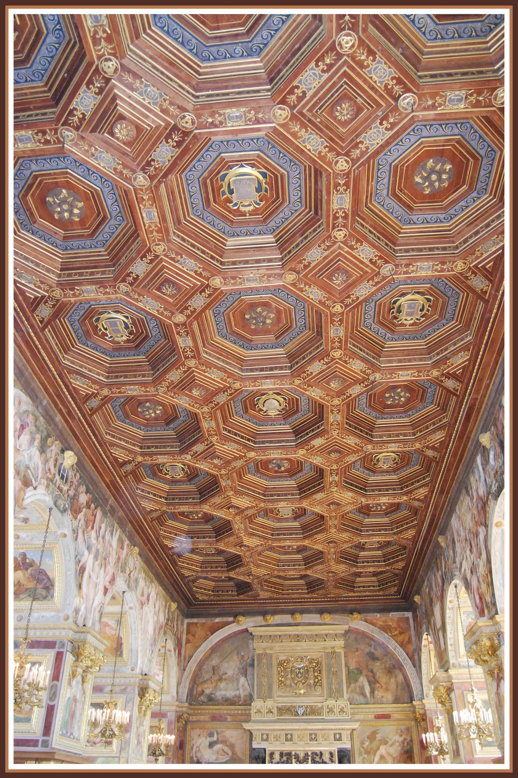 Wallpapers Constructions and architecture Castles - Palace Chateau de Fontainebleau - Plafond