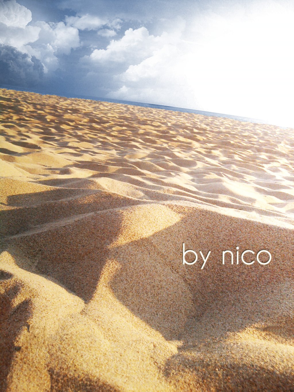 Wallpapers Nature Seas - Oceans - Beaches seul au bord