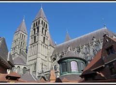 Fonds d'cran Constructions et architecture Tournai (Belgique) - Cathdrale Notre-Dame