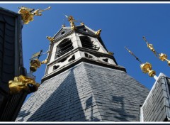 Fonds d'cran Constructions et architecture Tournai (Belgique) - Le haut du beffroi