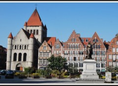 Fonds d'cran Constructions et architecture Tournai (Belgique) - Eglise St-Quentin sur la Gd-Place