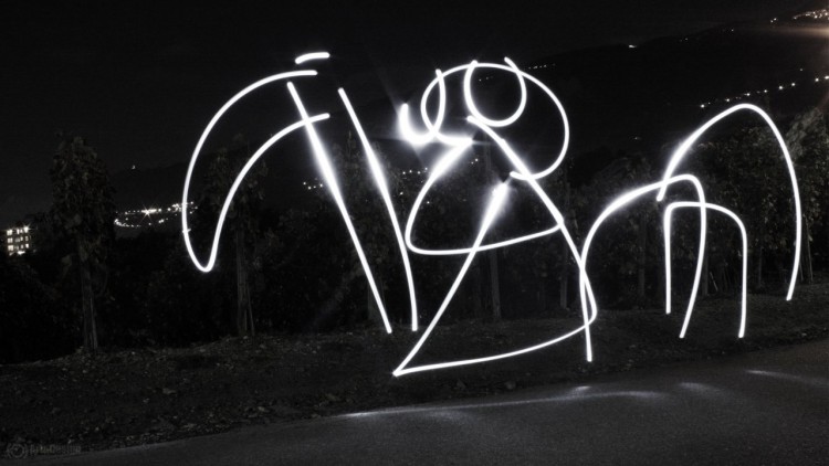 Fonds d'cran Art - Numrique Light Painting Faucheur