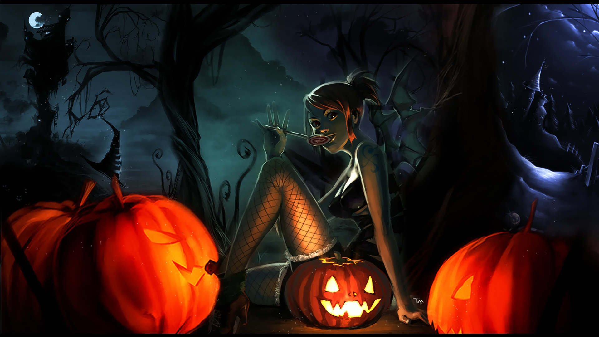 Wallpapers Manga One Piece Nami Halloween