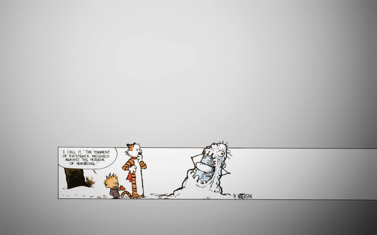 Fonds d'cran Comics et BDs Calvin & Hobbes Calvin's modern snow-art