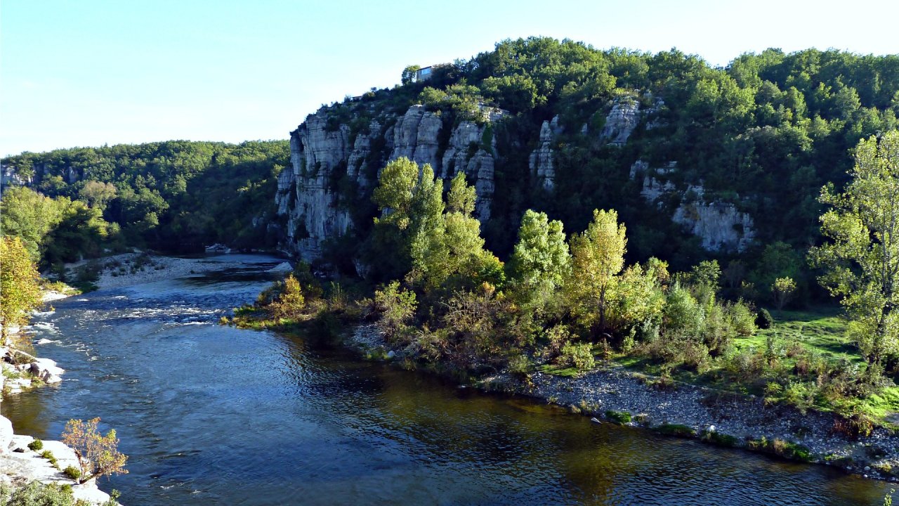 Fonds d'cran Nature Fleuves - Rivires - Torrents L'Ardche prs de Balazuc 