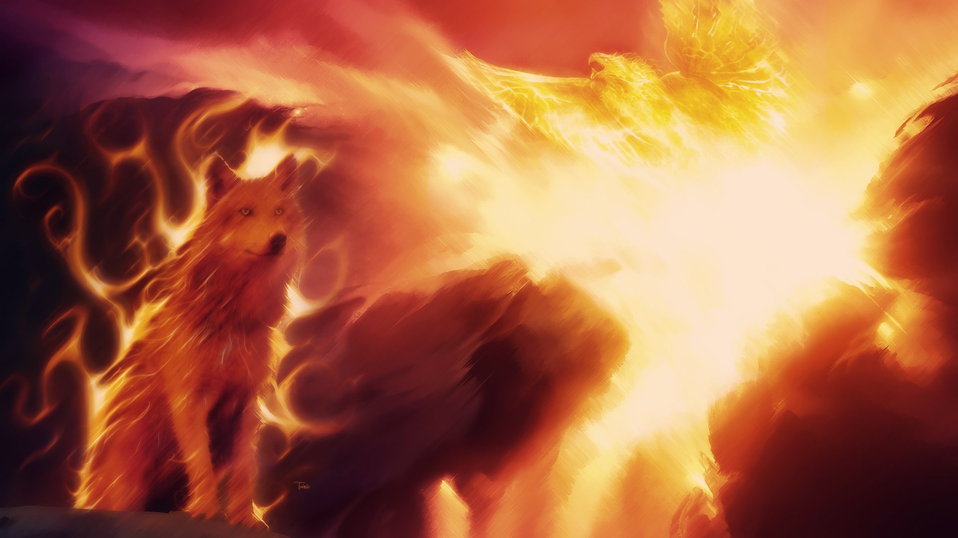 Wallpapers Digital Art Compositions 2D In Flames