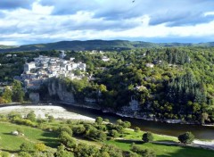 Wallpapers Nature Le village de Balazuc sur l'Ardche