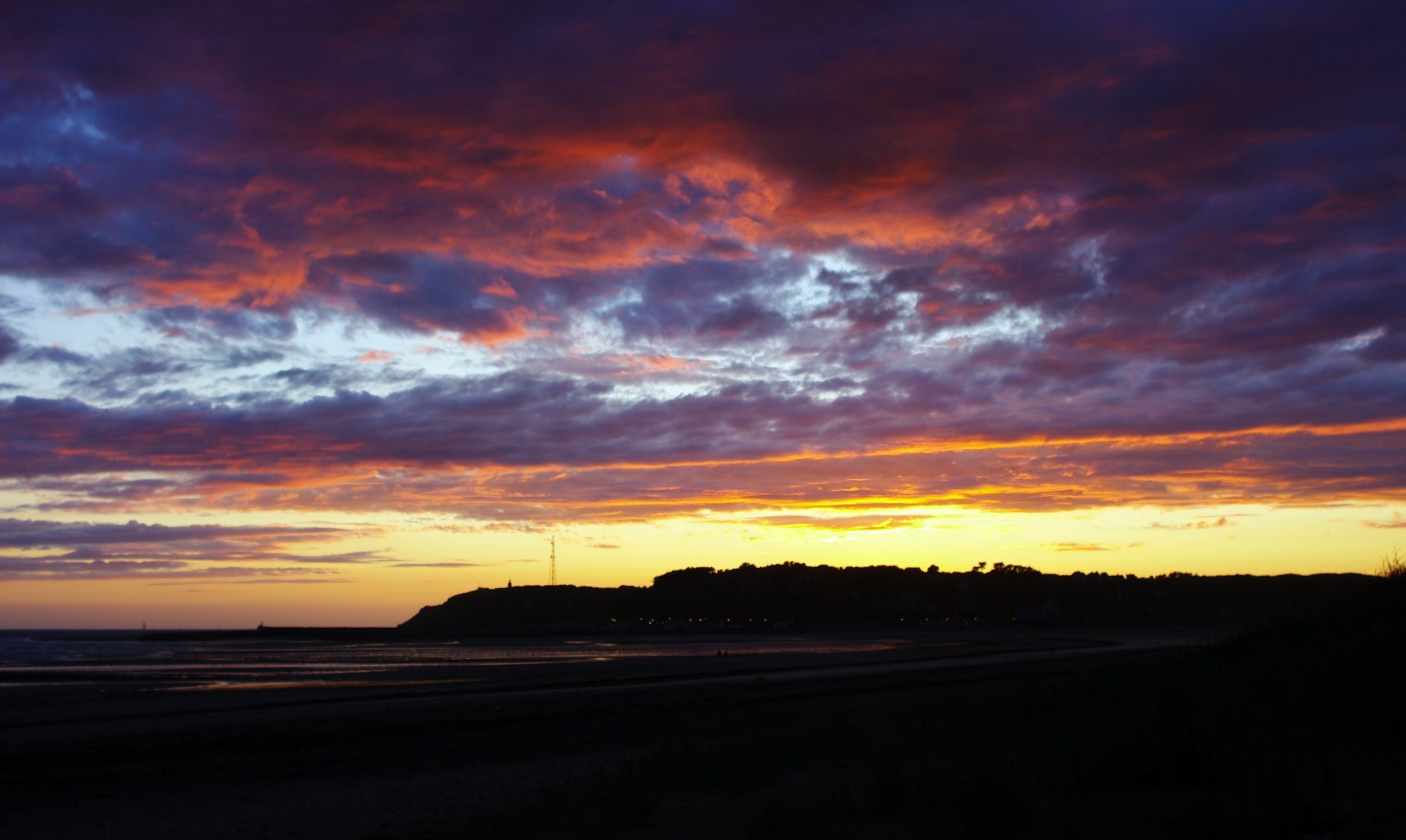 Fonds d'cran Nature Couchers et levers de Soleil Crpuscule normand