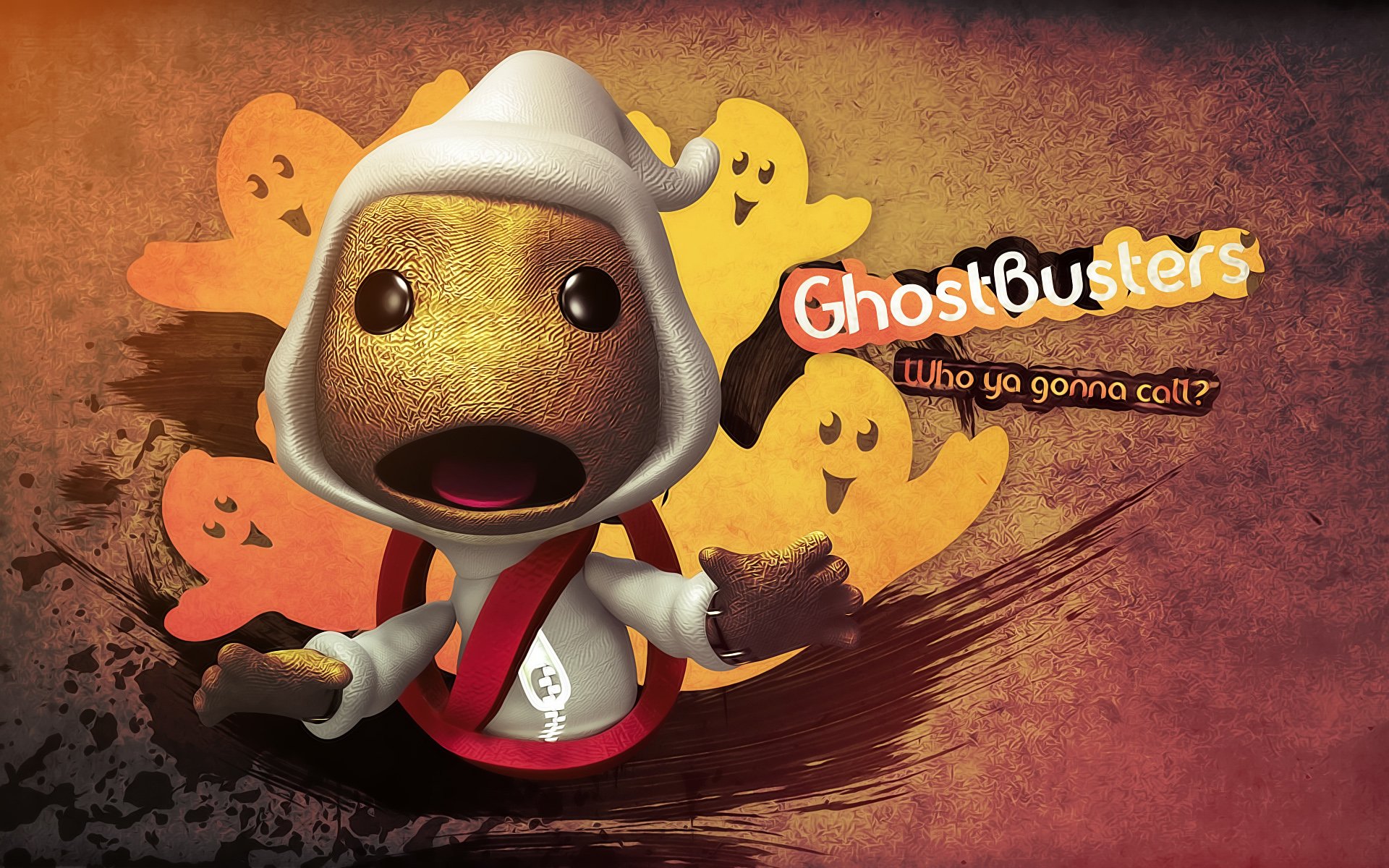 Fonds d'cran Jeux Vido LittleBigPlanet Who ya gonna call ?!