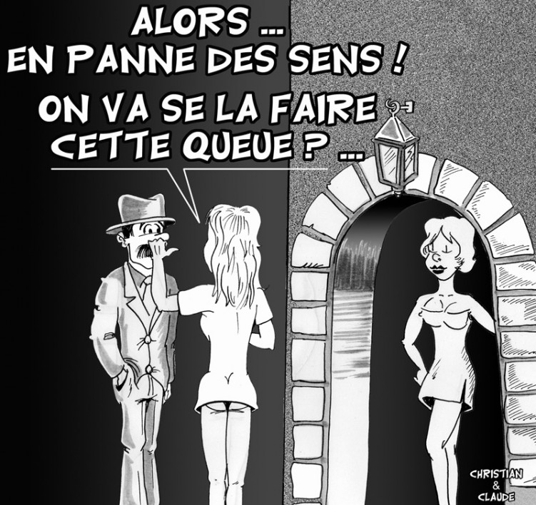 Fonds d'cran Art - Crayon Dessins anims - Humour PANNE DES ... SENS !