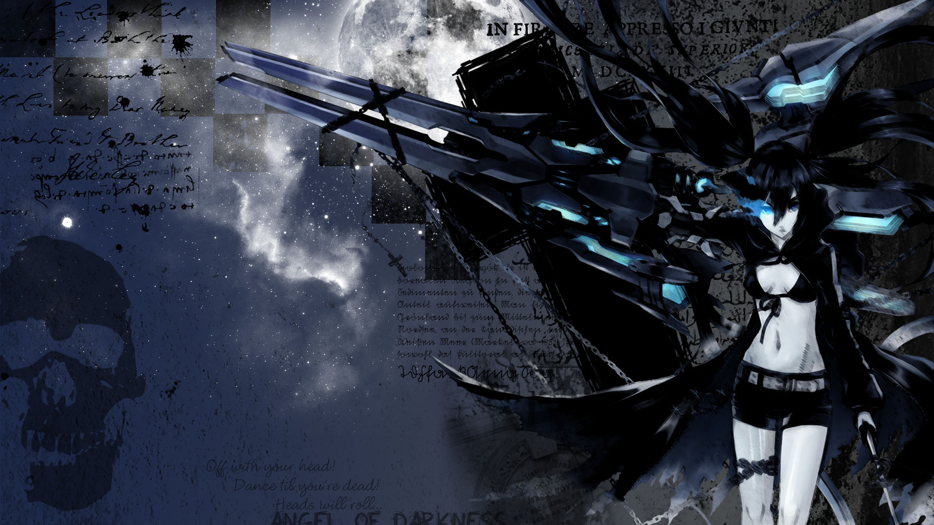 Fonds d'cran Manga Black Rock Shooter black rock shooter 