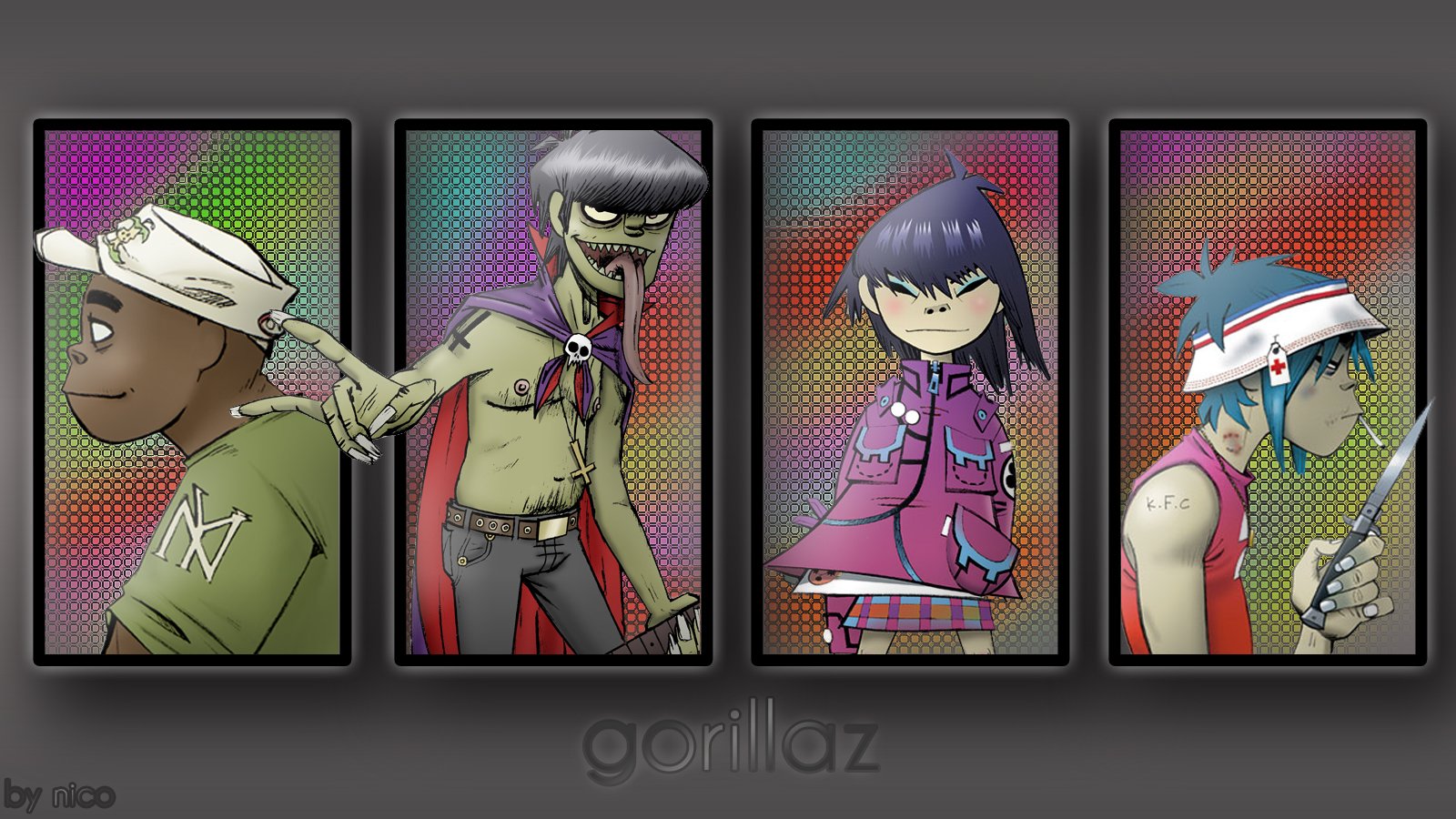 Fonds d'cran Musique Gorillaz gorillaz'