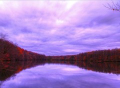 Fonds d'cran Nature automne tang couleurs nuages ciel lumire arbres