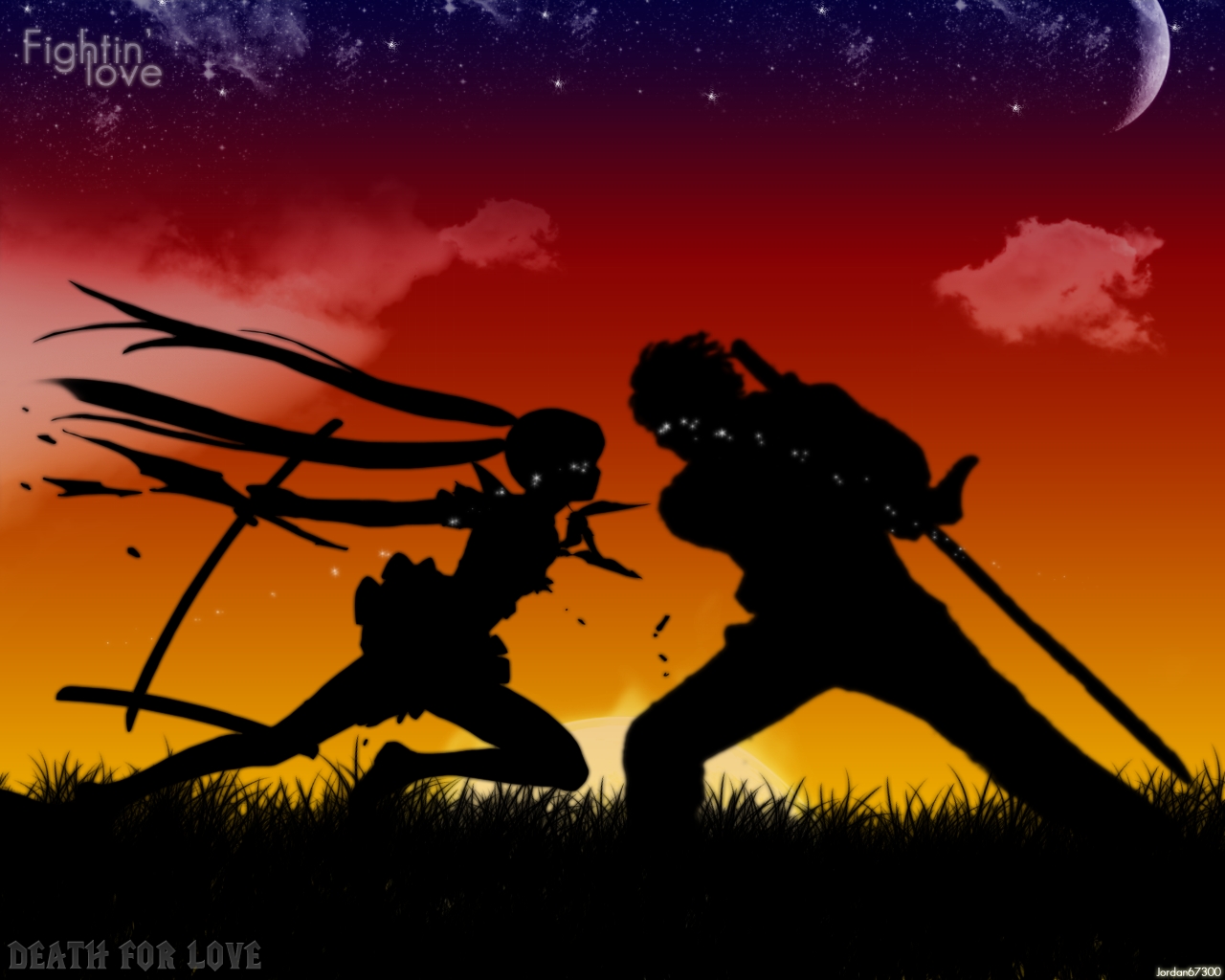 Wallpapers Digital Art Fantasy fighting love