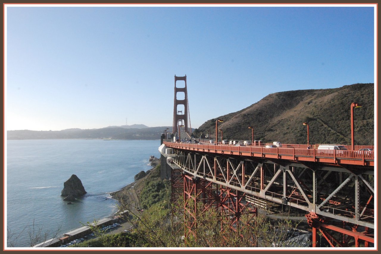 Fonds d'cran Constructions et architecture Ponts - Aqueducs Au bout du Golden Gate