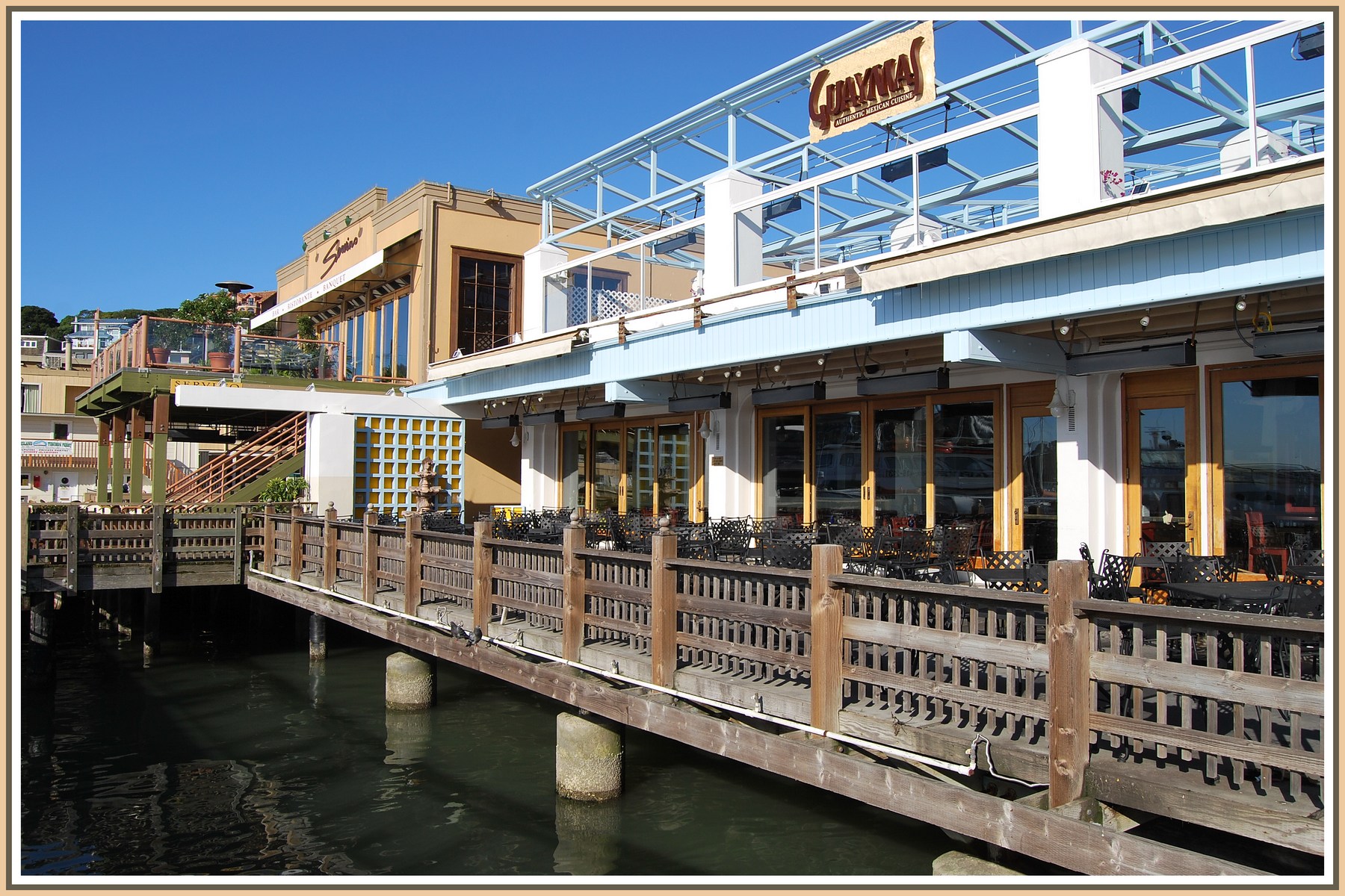 Fonds d'cran Voyages : Amrique du nord Etats-Unis Restaurant sur Pilotis  Tiberon