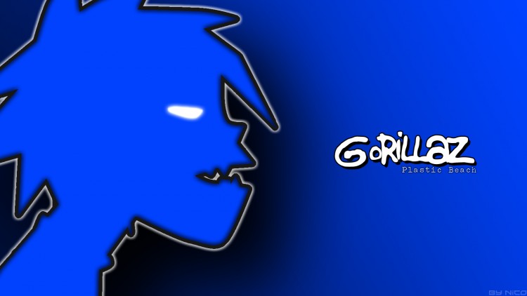 Wallpapers Music Gorillaz bleu gorillaz plastic beach by nico 