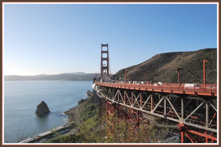 Wallpapers Constructions and architecture Bridges - Aqueduct Au bout du Golden Gate