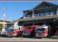 Fonds d'cran Transports divers La caserne des pompiers  Tiburon (Californie)