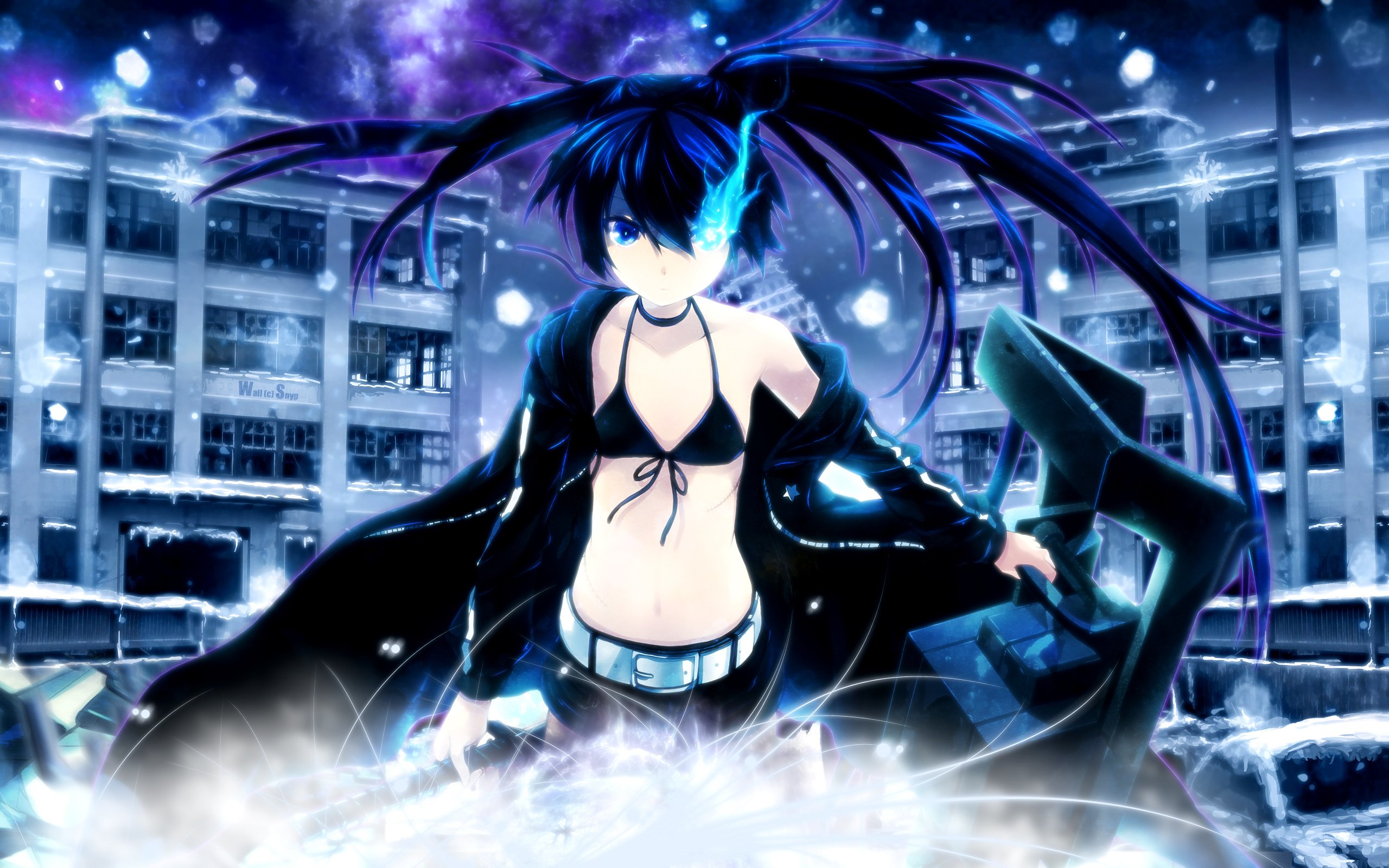 Fonds d'cran Manga Black Rock Shooter BRS Unleashed