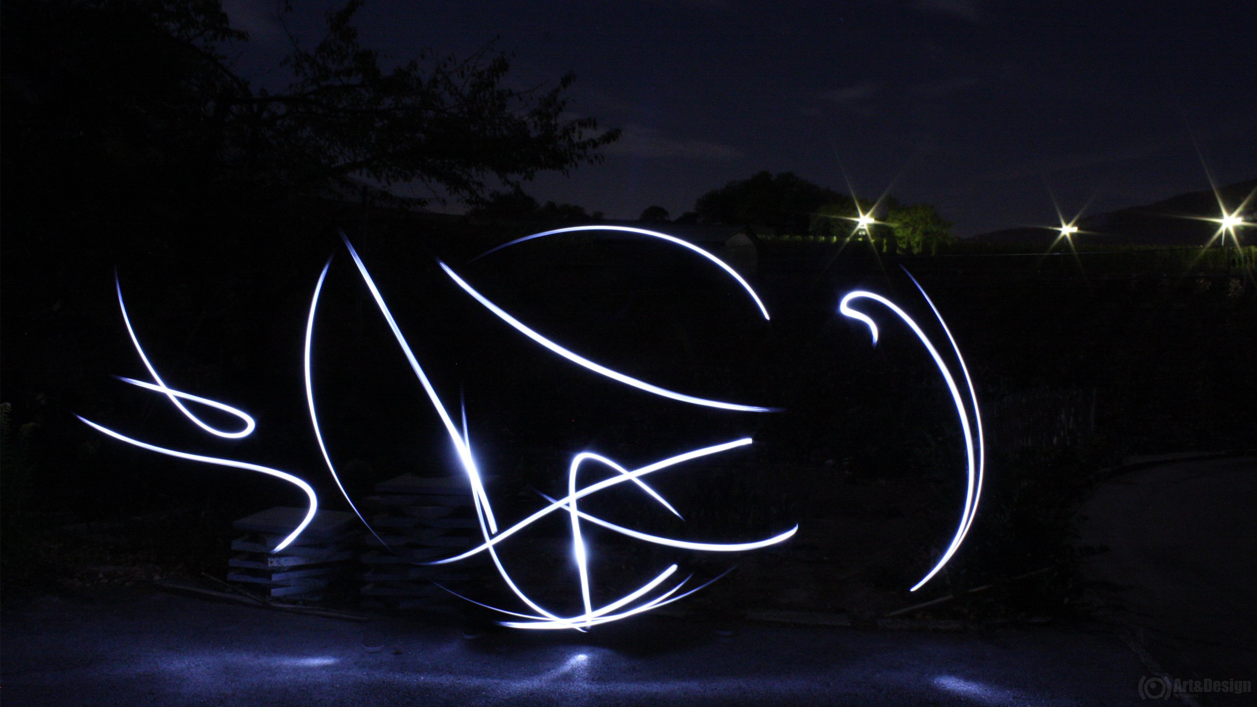 Wallpapers Digital Art Light Painting Nuit en folie