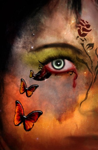 Wallpapers Digital Art Portraits butterfly eyes