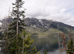 Fonds d'cran Nature lac du Grand Teton Wyoming