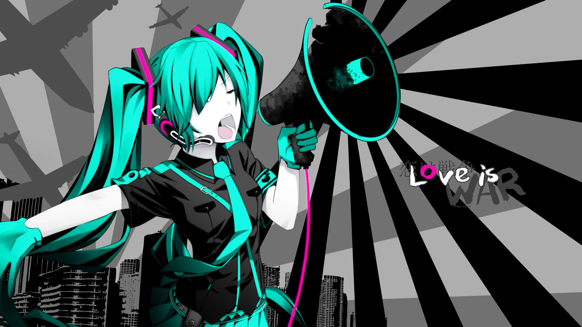 Fonds d'cran Manga Vocalods Love is WAR