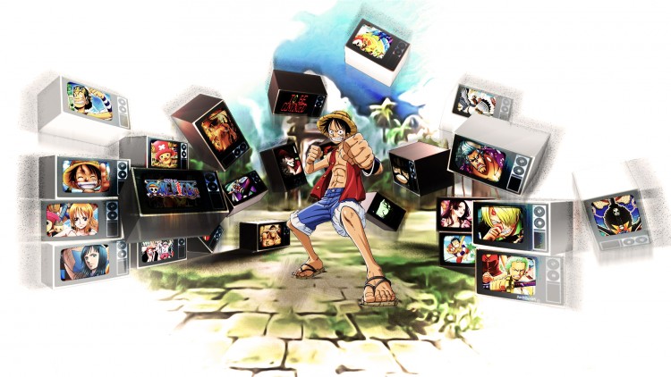 Wallpapers Manga One Piece TV.1.peace.Luffy02