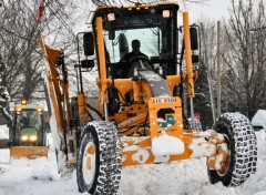 Fonds d'cran Transports divers opration ramassage de la neige montral