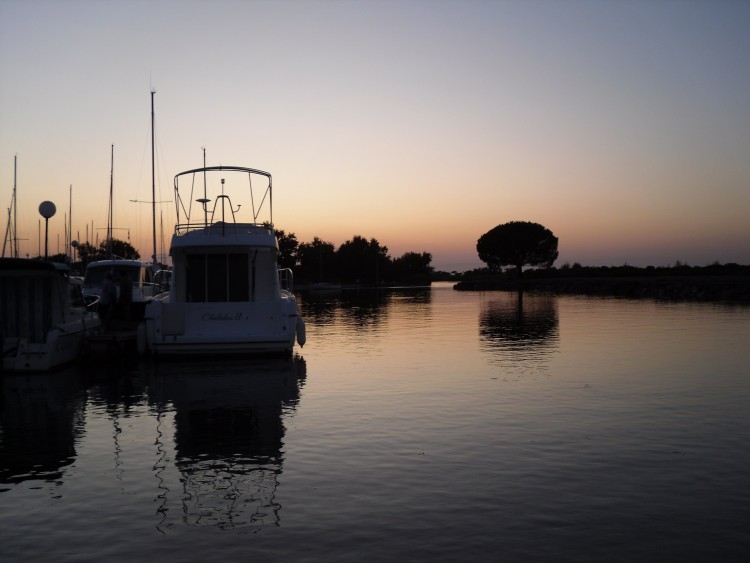 Wallpapers Nature Sunsets and sunrises Coucher de soleil sur le port du Teich