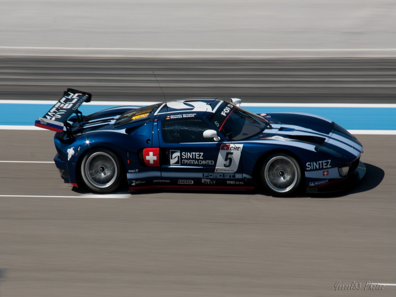 Fonds d'cran Voitures Ford FIA GT1 au Castellet