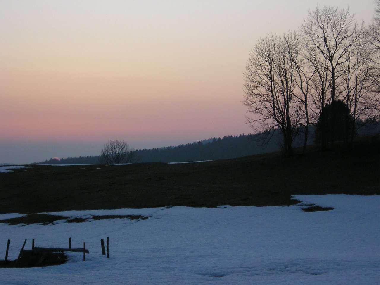 Fonds d'cran Nature Couchers et levers de Soleil Coucher de soleil hivernal