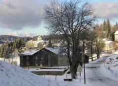 Wallpapers Nature Village sous la neige 