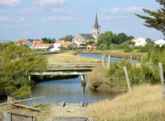 Fonds d'cran Voyages : Europe Marais salants  l'Ile d'Olonne